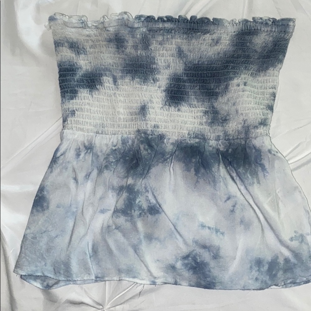 American Eagle strapless tie dye top